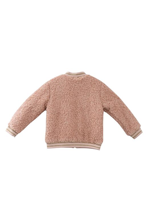 Kız Bebek Peluş Mont - Bej 3