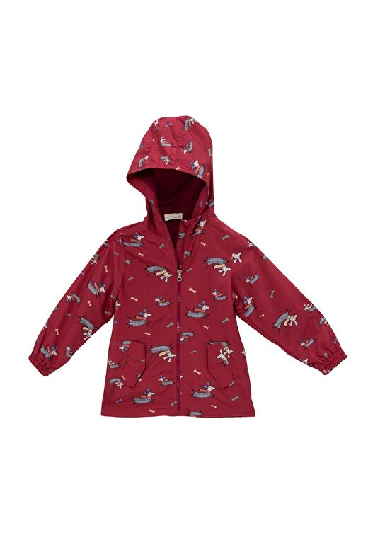 Unisex Çocuk Yaðmurluk - Bordo 2