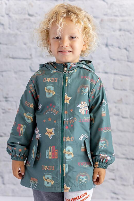 Unisex Çocuk Yaðmurluk - Yeşil 1