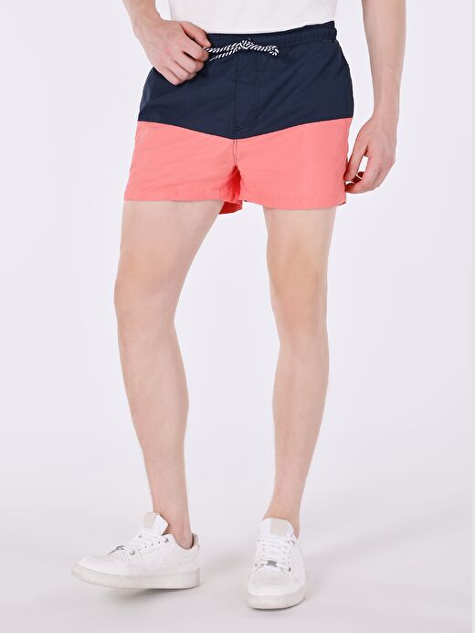 Slim Fit Orta Bel Kırmızı Erkek Deniz Şortu Cl1064120 3