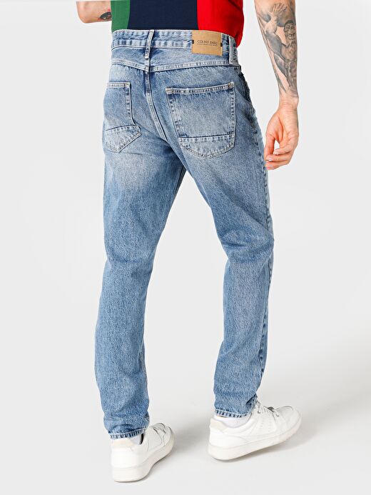 067 Jack Regular Fit Orta Bel Düz Paça Mavi Erkek Jean Pantolon Cl1066359 2