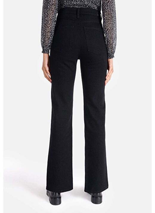 729 Maggy Regular Fit Yüksel Bel Yırtmaçlı Paça Kadın Mavi Jean Pantolon Cl1066482 2
