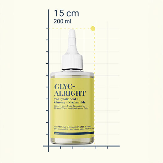 She Vec Glyc-Alright -7 Glycolic Acid + Ginseng + Niacinamide 200 ml 3