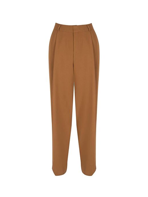 Bol Paça Krep Pantolon - Camel 3