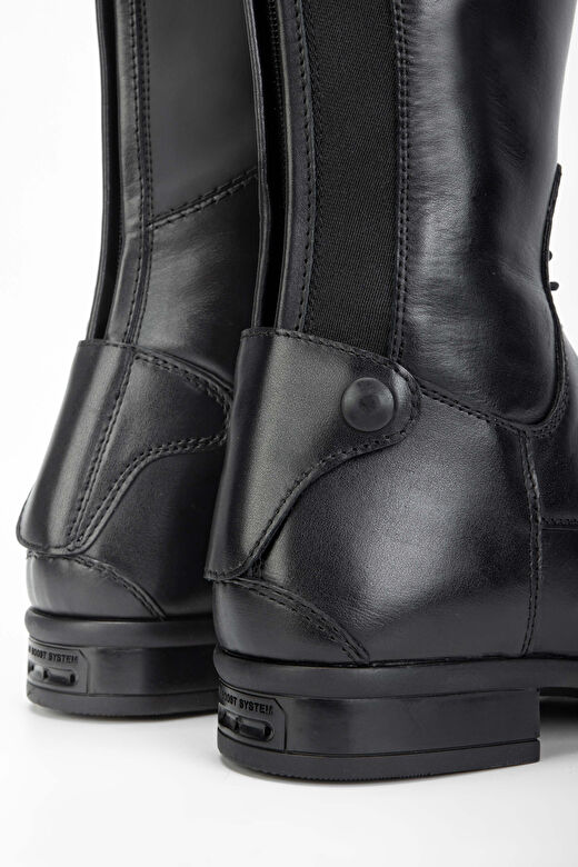 Tattini Unisex Hakiki Deri Siyah (Small) Binici Cizmesi Çizme 4