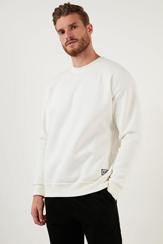 Buratti Regular Fit Bisiklet Yaka Pamuklu İçi Tüylü Yumuşak Şardonlu Erkek Sweatshırt 5905255 2