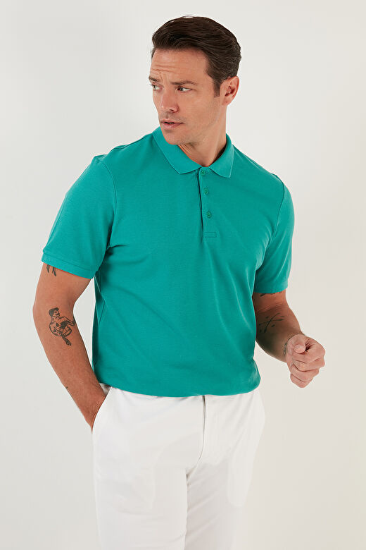 Buratti % 100 Pamuk Regular Fit Düğmeli Polo Yaka T Shirt Erkek POLO YAKA T SHİRT 5902127 4