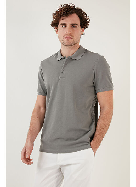 Buratti % 100 Pamuk Regular Fit Düğmeli Polo Yaka T Shirt Erkek 5902127 2