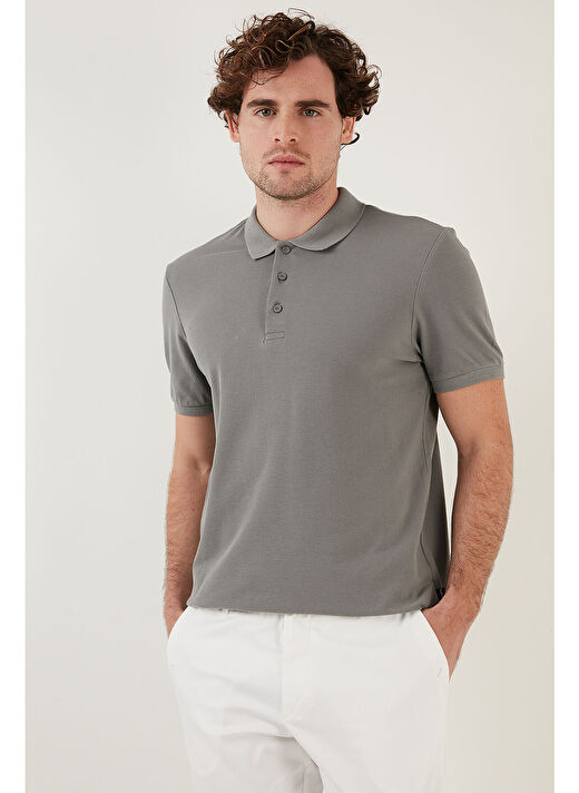 Buratti % 100 Pamuk Regular Fit Düğmeli Polo Yaka T Shirt Erkek 5902127 3