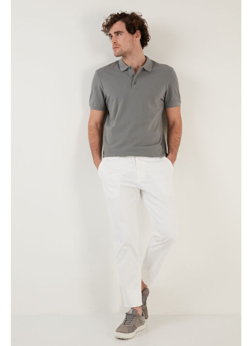 Buratti % 100 Pamuk Regular Fit Düğmeli Polo Yaka T Shirt Erkek 5902127 4