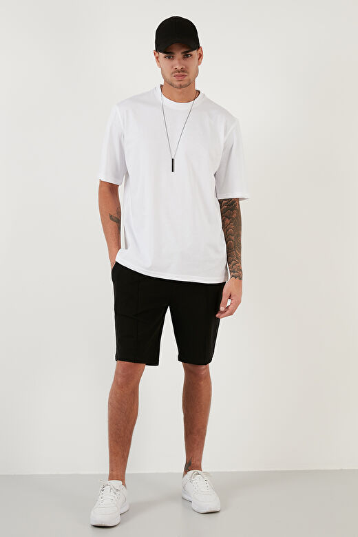 Buratti Pamuklu Oversize Bisiklet Yaka Basic Erkek T Shirt 5902365 4