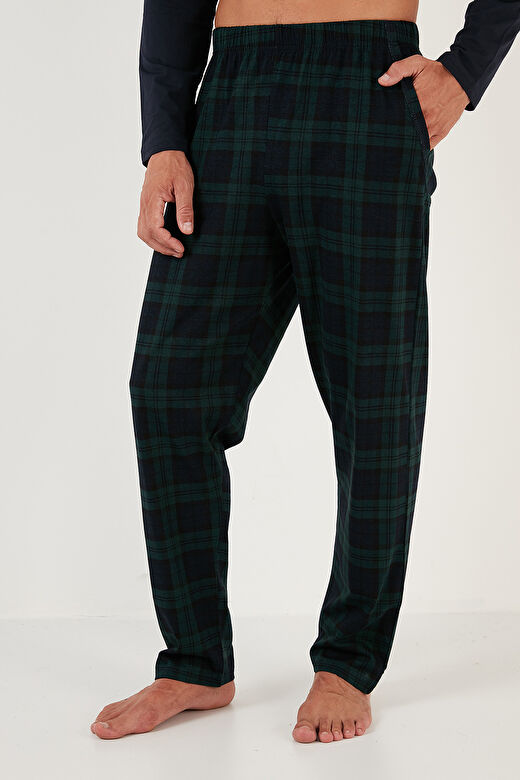 Buratti Ekoseli Cepli Beli Lastikli % 100 Pamuk Regular Fit Pijama Takımı Erkek PİJAMA TAKIMI 657200 4