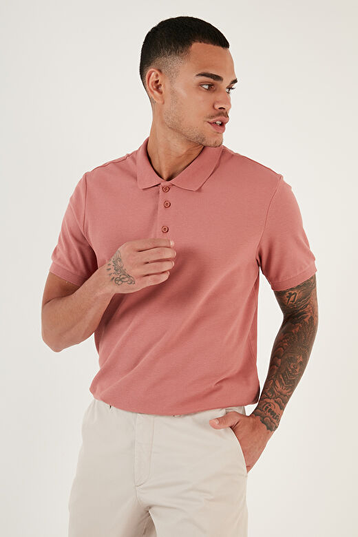 Buratti % 100 Pamuk Regular Fit Düğmeli Polo Yaka T Shirt Erkek POLO YAKA T SHİRT 5902127 4