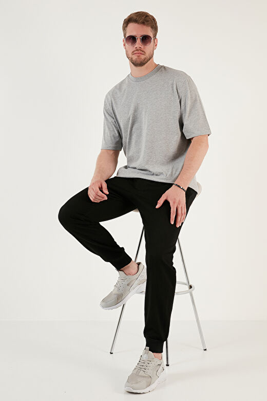 Buratti Pamuklu Oversize Bisiklet Yaka Basic T Shirt Erkek 5902365 2