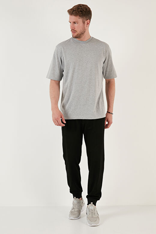 Buratti Pamuklu Oversize Bisiklet Yaka Basic T Shirt Erkek 5902365 4