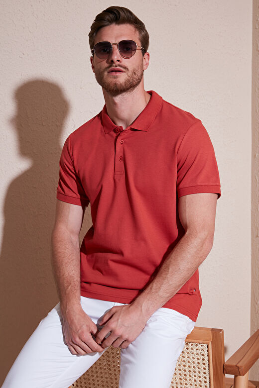 Buratti % 100 Pamuk Regular Fit Düğmeli Polo Yaka T Shirt Erkek POLO YAKA T SHİRT 5902127 2