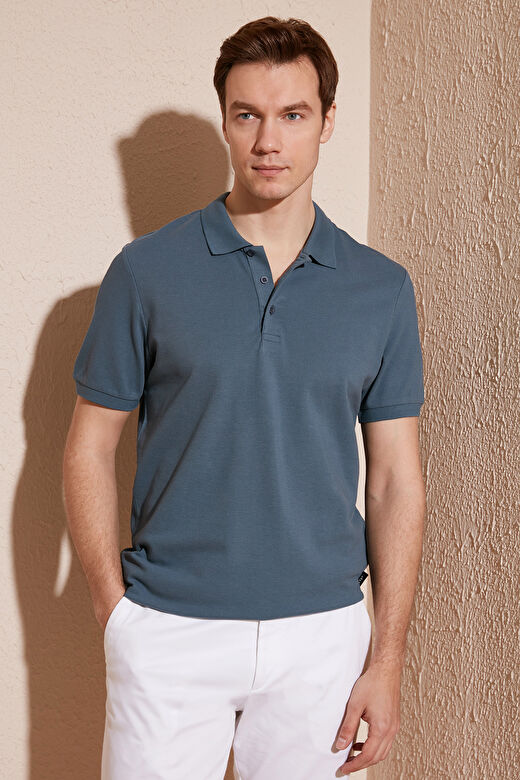 Buratti % 100 Pamuk Regular Fit Düğmeli Polo Yaka T Shirt Erkek POLO YAKA T SHİRT 5902127 1