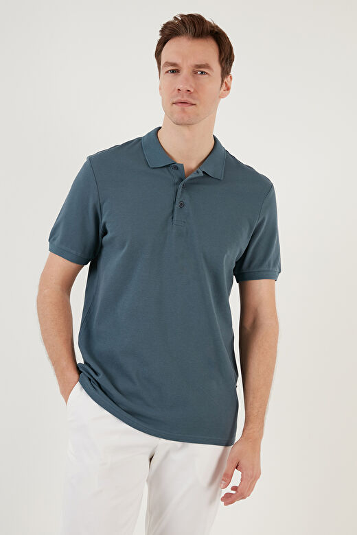 Buratti % 100 Pamuk Regular Fit Düğmeli Polo Yaka T Shirt Erkek POLO YAKA T SHİRT 5902127 4