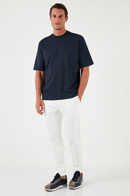 Buratti Pamuklu Oversize Bisiklet Yaka Basic T Shirt Erkek 5902365 4