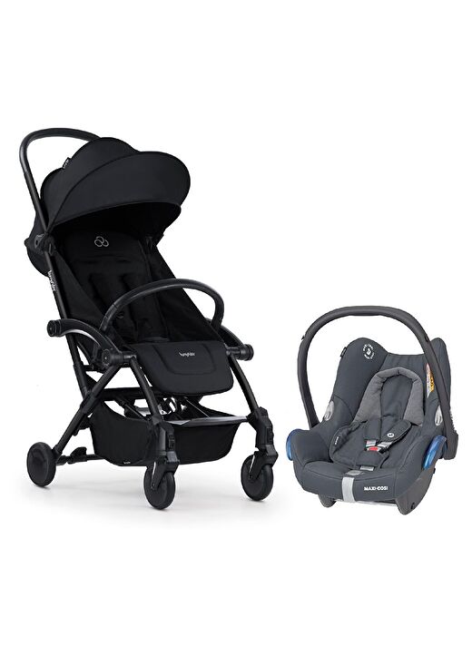 Bumprider Connect 3 Bebek Arabası Black-Black / Cabriofix Oto Koltuğu Essential Black 1
