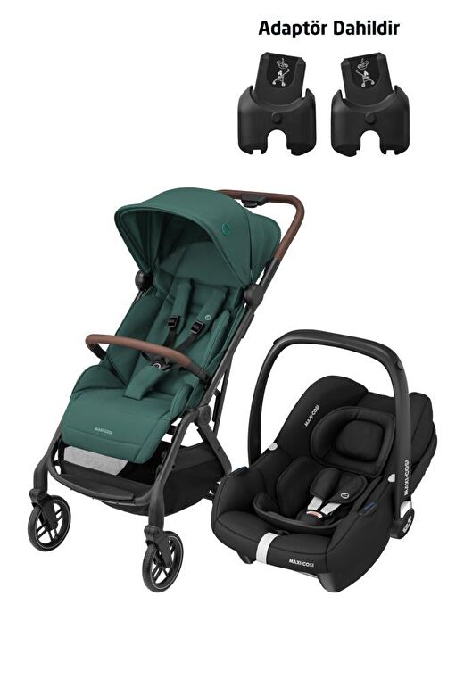 Maxi-Cosi Soho-Cabriofix i-Size Ana Kucaklı Ultra Kompakt  Seyahat Sistem Bebek Arabası Green-Black 1