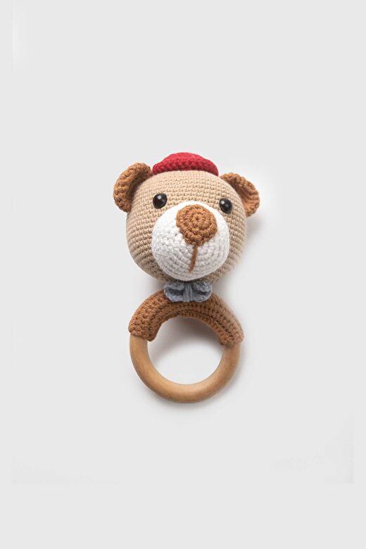 Amigurumi Ayı Çıngırak Kahverengi 2