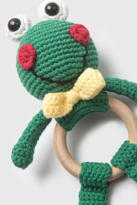 Amigurumi Kurbağa Çıngırak Yeşil 1