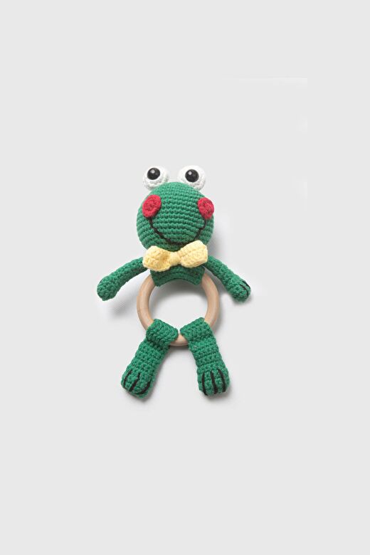 Amigurumi Kurbağa Çıngırak Yeşil 2