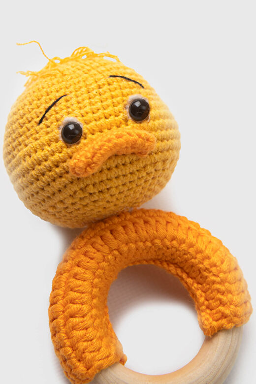 Amigurumi Ördek Çıngırak Sarı 2