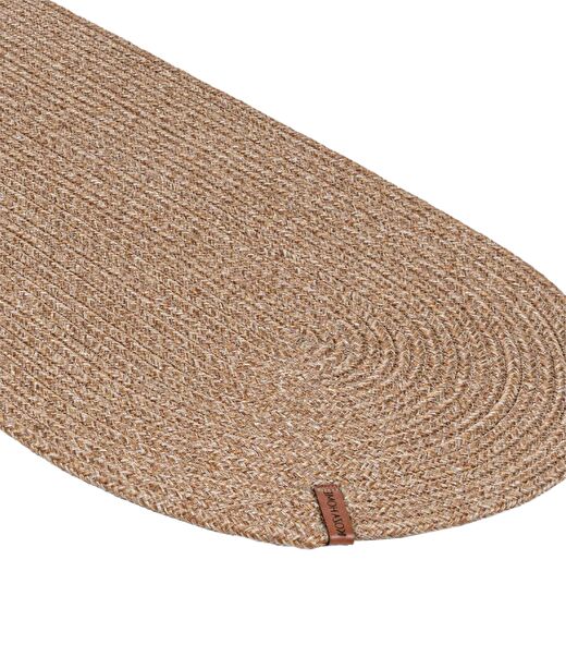 Cesta Amerikan Servis El Yapımı Pamuklu Natural Jüt Örme Düz Runner 37x136cm 9029 3
