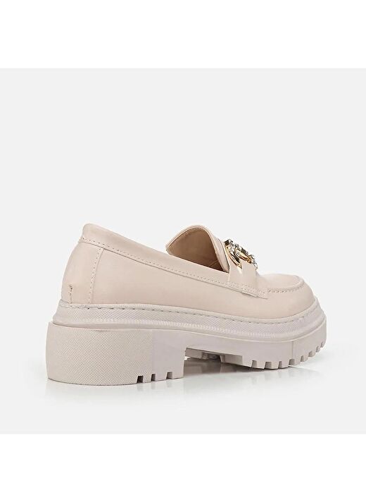 Bej Kadın Loafer   3