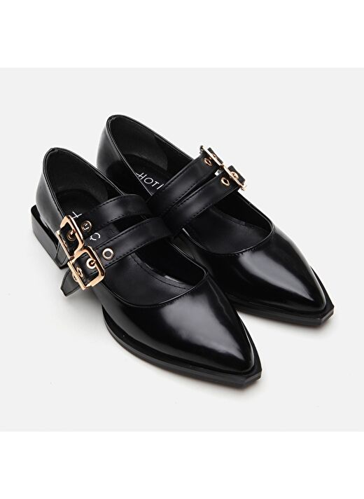 Mary Jane Siyah Kadın Loafer 2