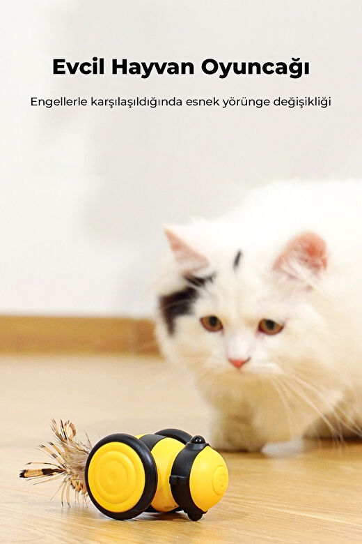 Hareketli Kedi Oyuncağı Pembe 3
