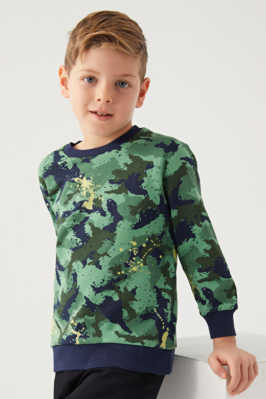 Rolypoly Erkek Çocuk Yeşil Sweatshirt 2