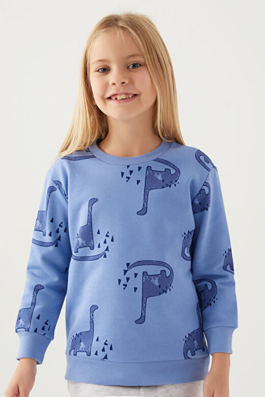 Rolypoly Kız Çocuk İndigo Sweatshirt 1