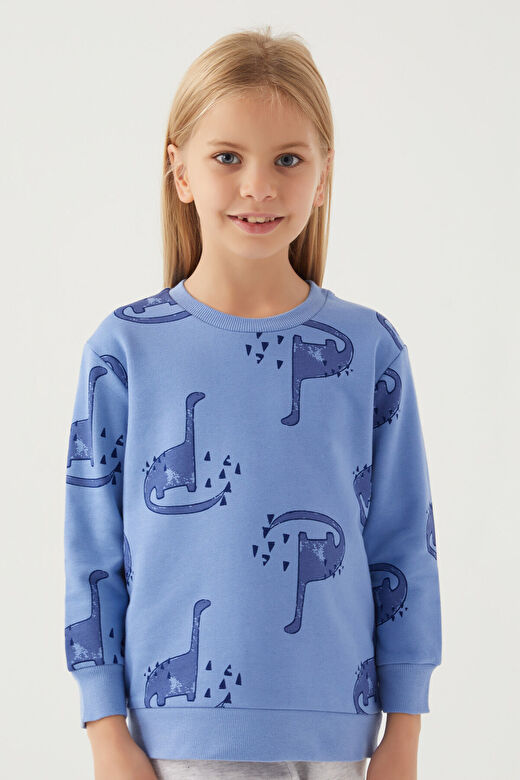 Rolypoly Kız Çocuk İndigo Sweatshirt 2
