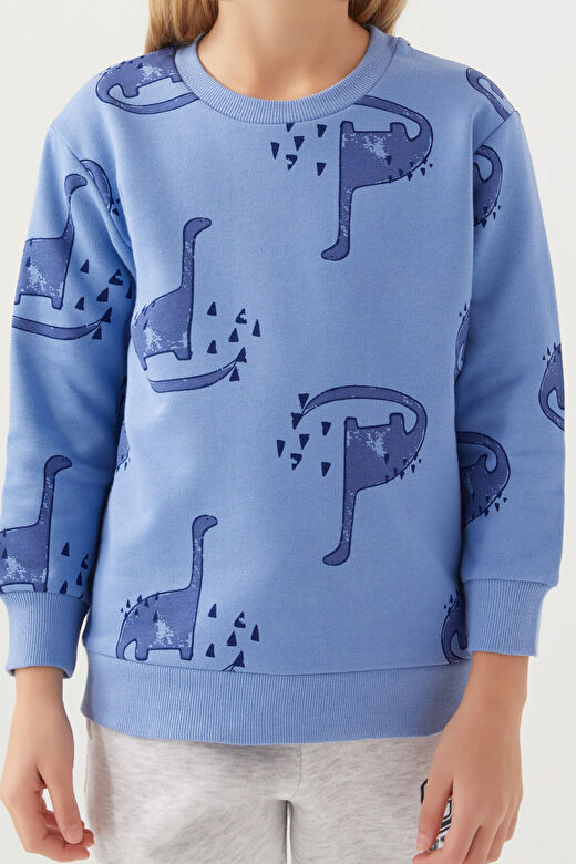 Rolypoly Kız Çocuk İndigo Sweatshirt 4