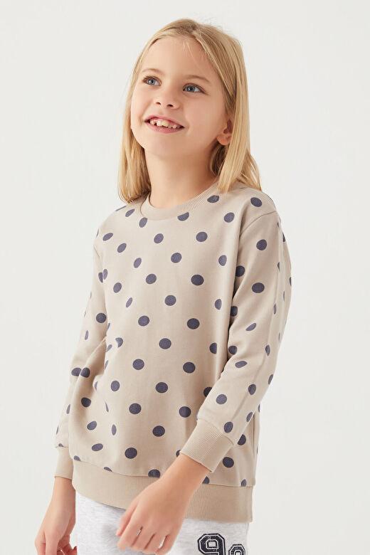 Rolypoly Kız Çocuk Kum Sweatshirt 2