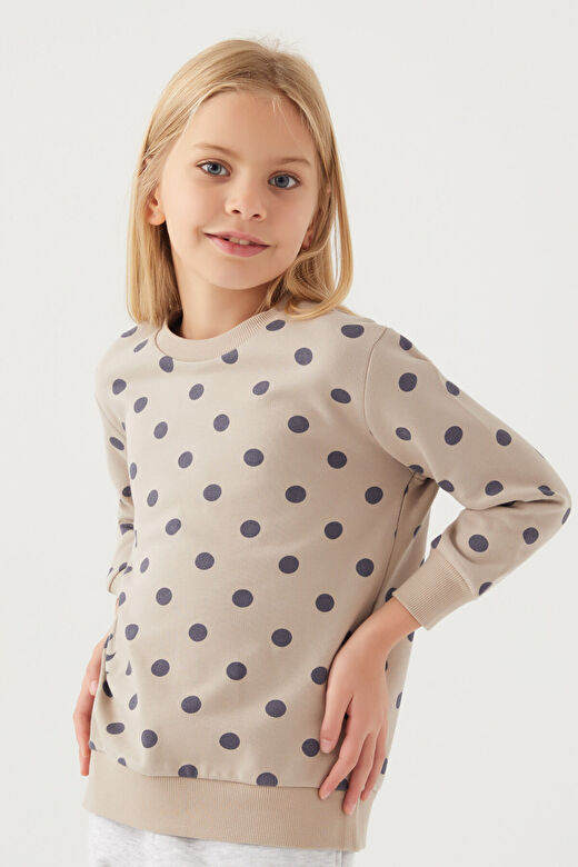 Rolypoly Kız Çocuk Kum Sweatshirt 3