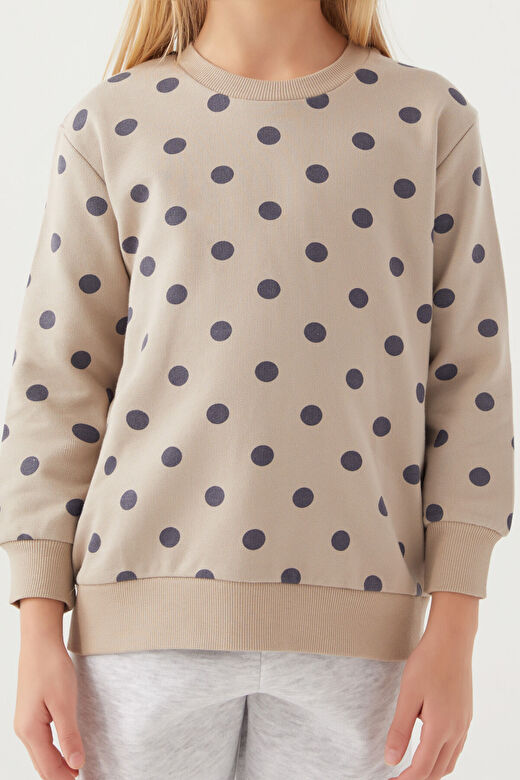 Rolypoly Kız Çocuk Kum Sweatshirt 4