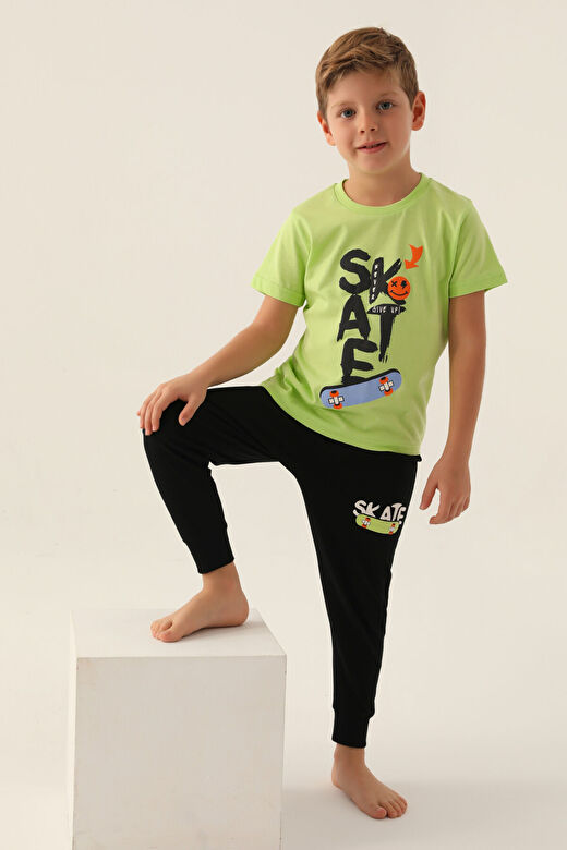 RolyPoly Skate Sarı Erkek Çocuk Pijama Takımı 2
