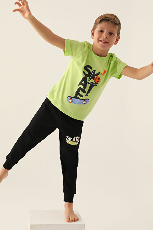 RolyPoly Skate Sarı Erkek Çocuk Pijama Takımı 3