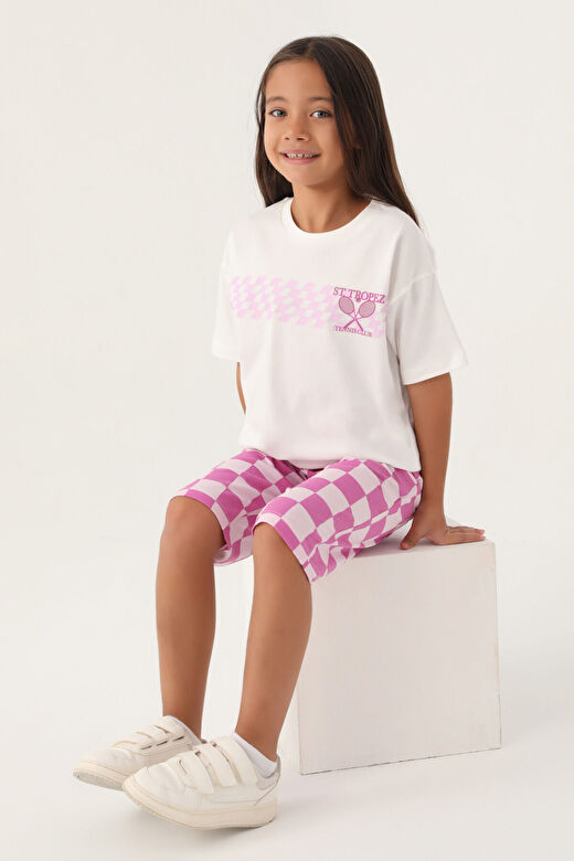 RolyPoly Saint Tropez Pembe Kız Çocuk Kapri Takım 2