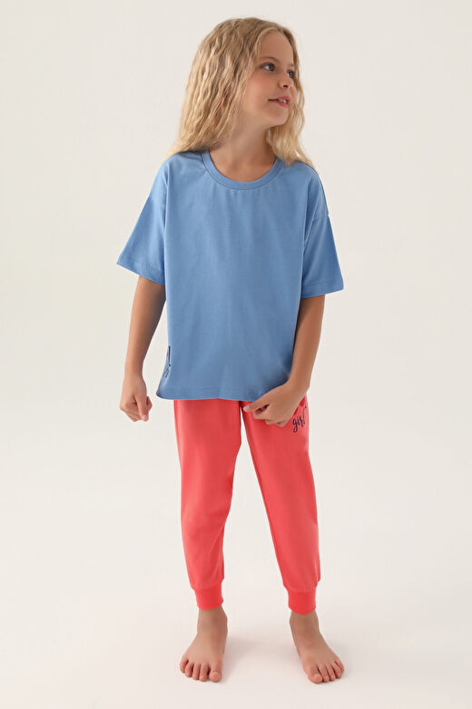 RolyPoly Cool Girl İndigo Kız Çocuk Pijama Takımı 2