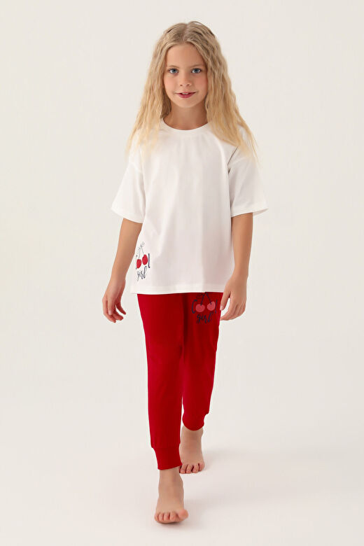 RolyPoly Cool Girl Krem Kız Çocuk Pijama Takımı 1