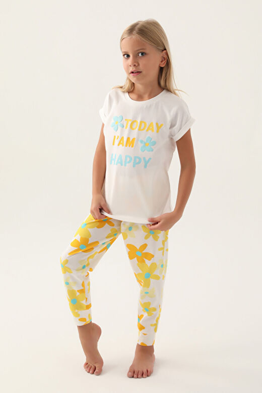 RolyPoly Today Krem Kız Çocuk Pijama Takımı 1