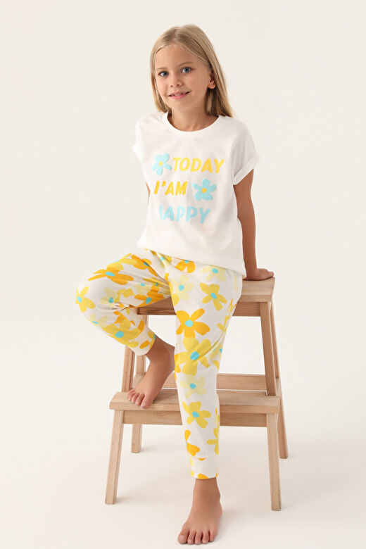 RolyPoly Today Krem Kız Çocuk Pijama Takımı 3
