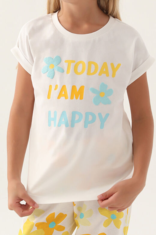 RolyPoly Today Krem Kız Çocuk Pijama Takımı 4