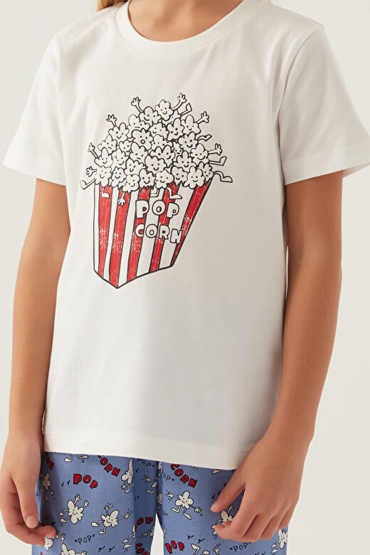 RolyPoly Pop Crow Krem Kız Çocuk Pijama Takımı 4