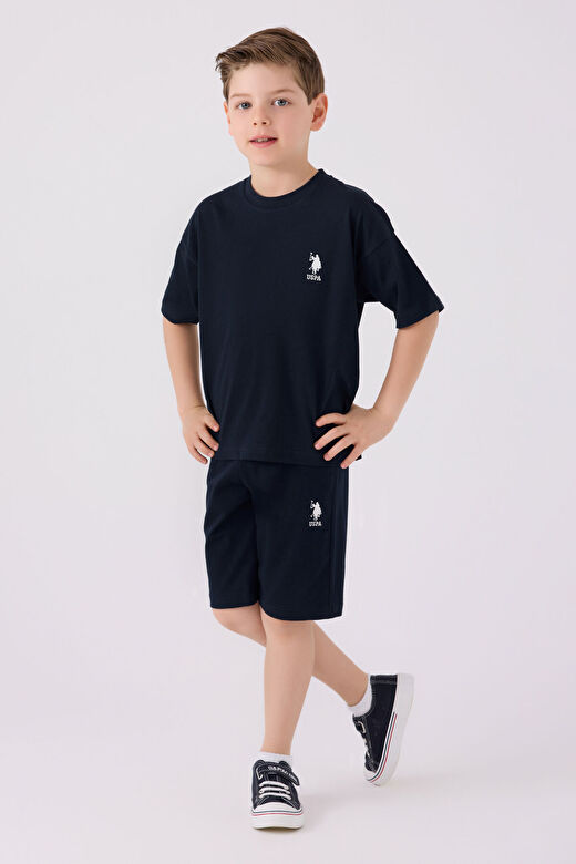 U.S. Polo Assn Erkek Çocuk Lacivert  Bermuda Takımı 1